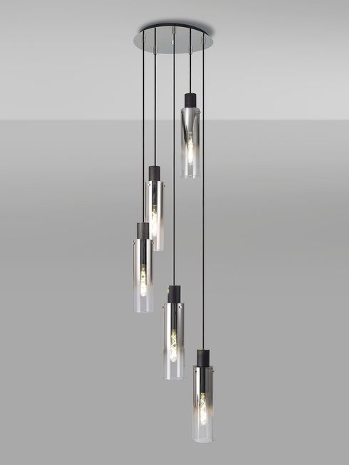 Brooks Slim Round Pendant 5 Light
